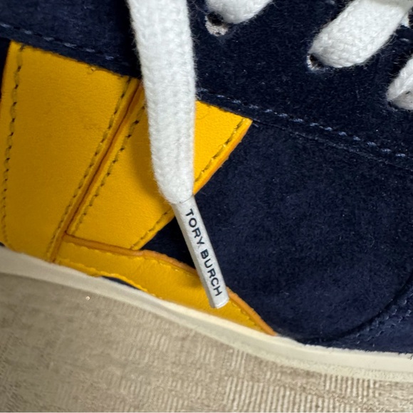 Tory Burch Hank Suede Court Sneakers - Picture 6 of 11